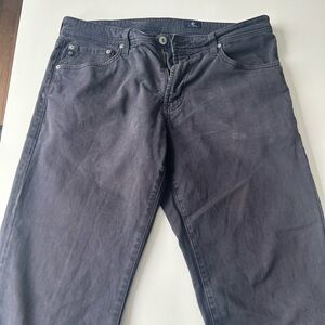 AG Adriano Goldschmied Men's Dark Gray Relaxed Jeans